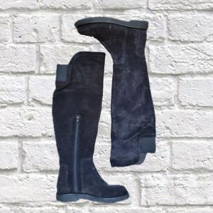 Vince. Black Coleton Over-the-knee Suede Boots
